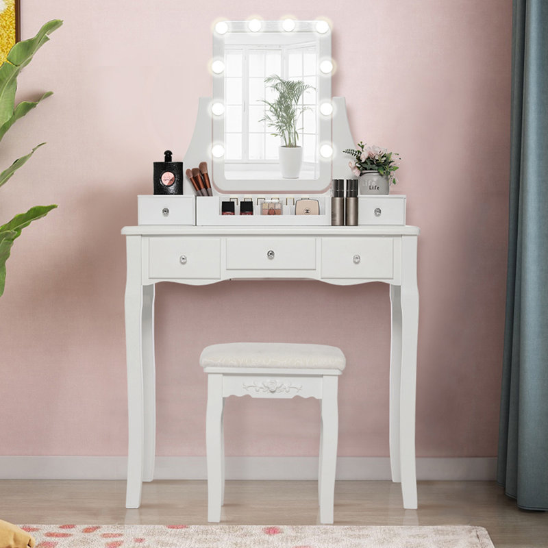Pylesville Vanity, White