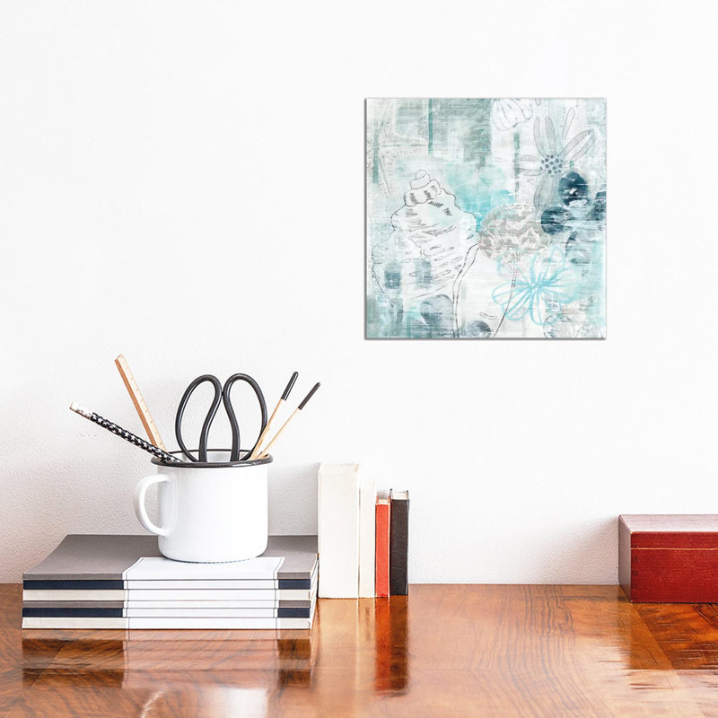 Ocean Abstraction II by June Erica Vess - Wrapped Canvas Print, 30.48cm H x 30.48cm W