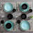 16-Piece Reactive Glazed Stoneware Dinnerware Set, Service For 4-1005241181
