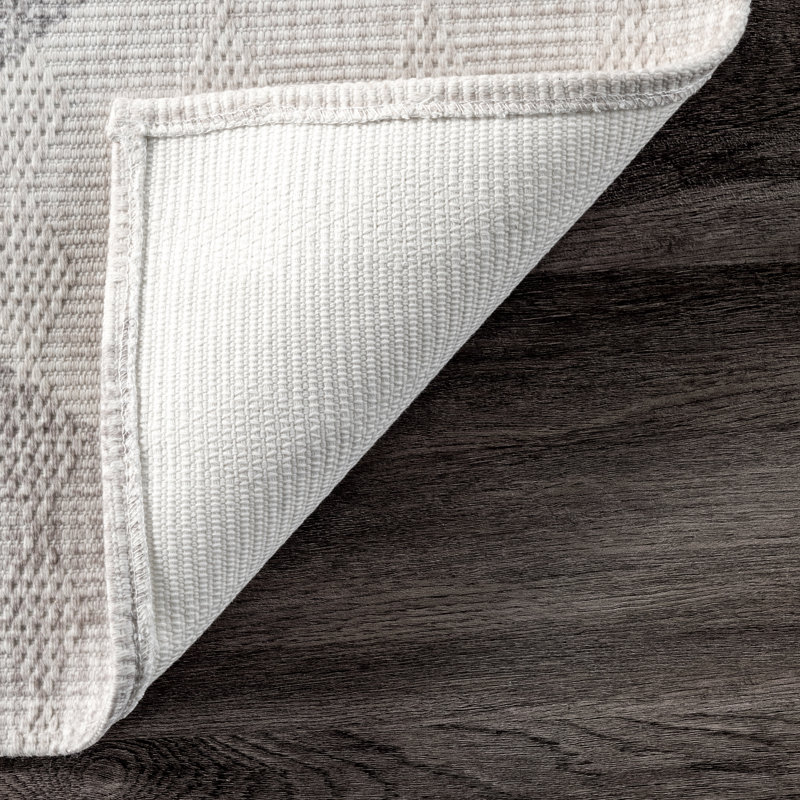 Elloise Geometric Machine Washable Runner Rug for Living Room Bedroom Dining Room Entryway Hallway Kitchen, Rectangle 5' x 8'