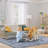 Runner Rugs 2x6 - Machine Washable, Low Pile, Non Slip Carpet, Boho Floral Area Rug for Living Room, Bedroom, Laundry Room, Kitchen, Gray-1510407158