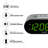 Sharp Digital Alarm Clock, Electric Operated, Tabletop, 2 AMP High - Speed USB Charging Port 