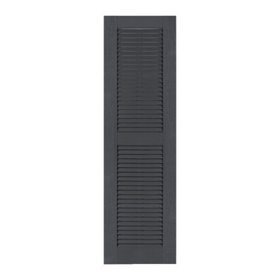 Custom Louvered Shutter with Straight Top