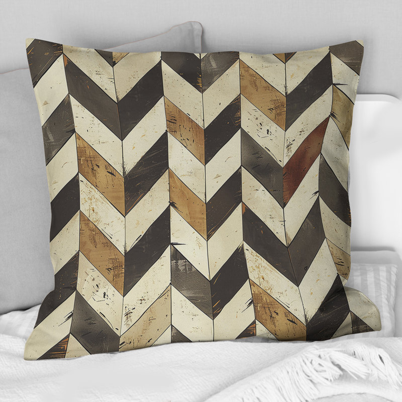 Coussin Brown, H 16 po x l 16 po
