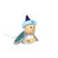 Jhalani 3'' Wood Hanging Figurine Ornament