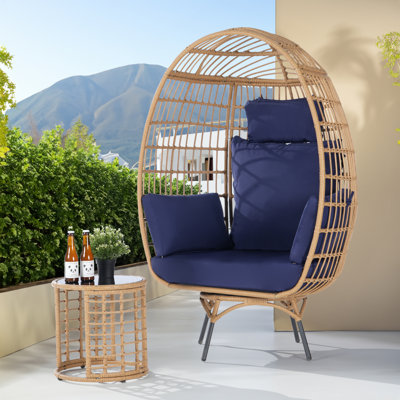 Patio Dining Set with Round Table , Cushions Included