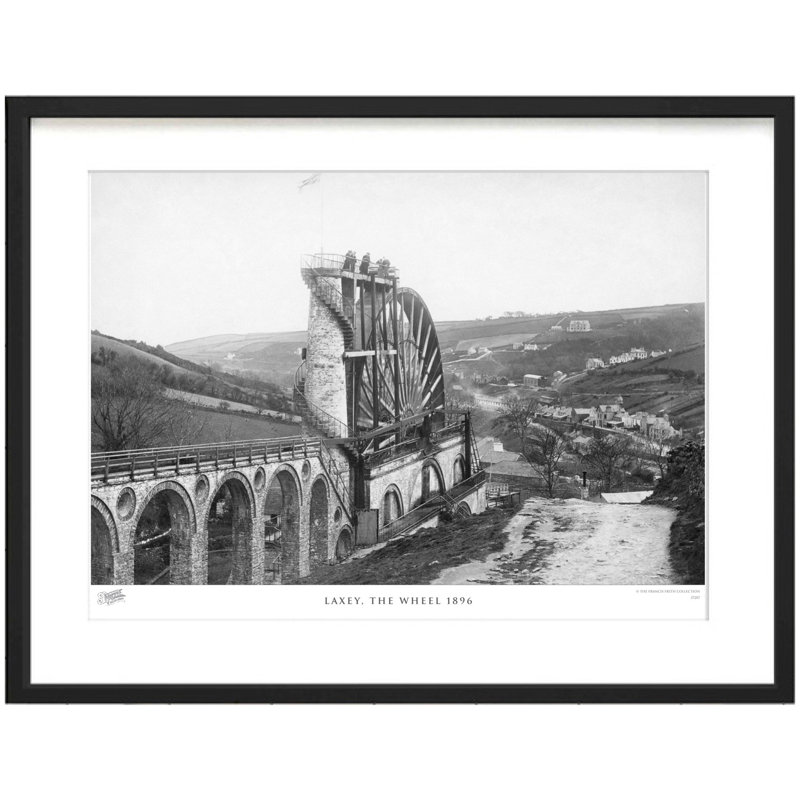 Laxey, The Wheel 1896 by Francis Frith - Single Picture Frame Print, 60cm H x 80cm W x 2.3cm D