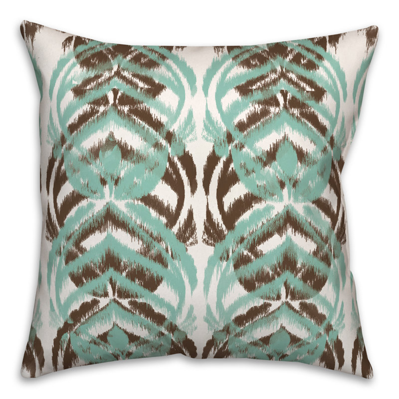 Housse et insert de coussin extérieur d'extérieur, Brun