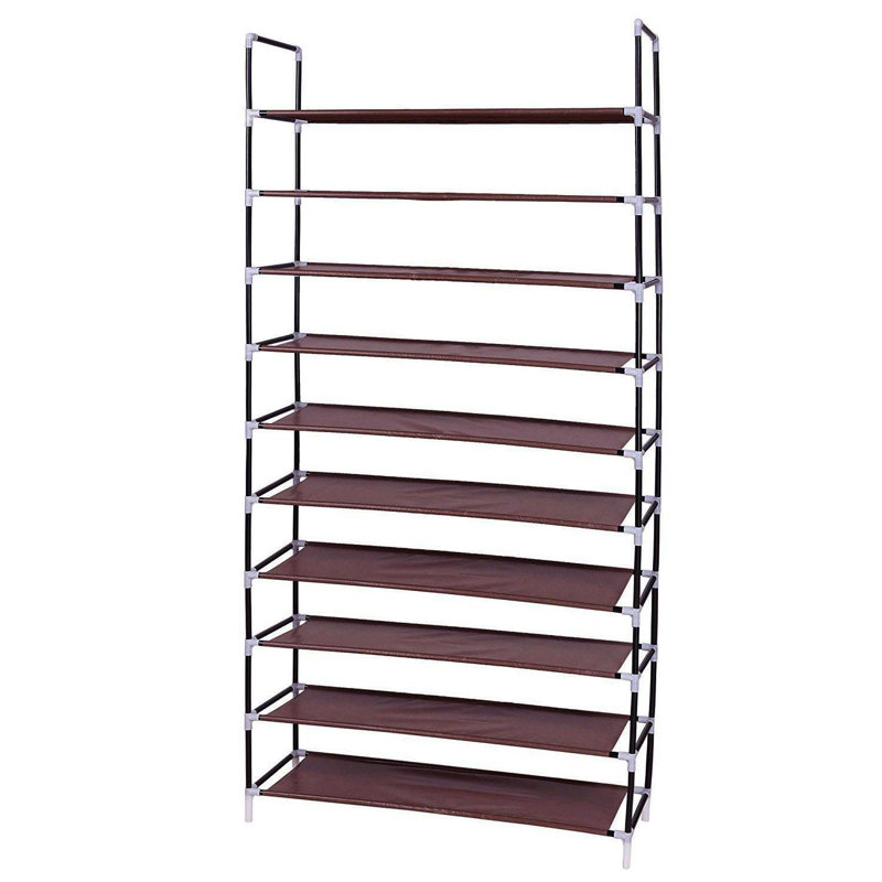 50 Pair Shoe Rack, Brown