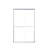 44"-48"W*72" H Semi-Frameless Double Sliding Shower Door, Bypass Shower Door, 1/4" (6Mm) Thick Sgcc Tempered Glass Door, Chrome