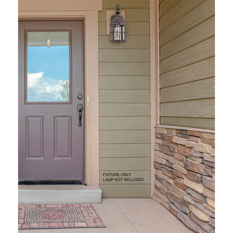 New Town Wall Sconce with Clear Acrylic Lens, Bronze