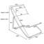 Chaises longues d'extérieur pliables 2 pièces avec dossier réglable - Conception en rotin durable pour patio et plage-1869091579