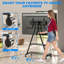 Rolling TV Stand for 43-80 Inch TVs up to 68 KG, Portable TV Stands on Wheels Height Adjustable