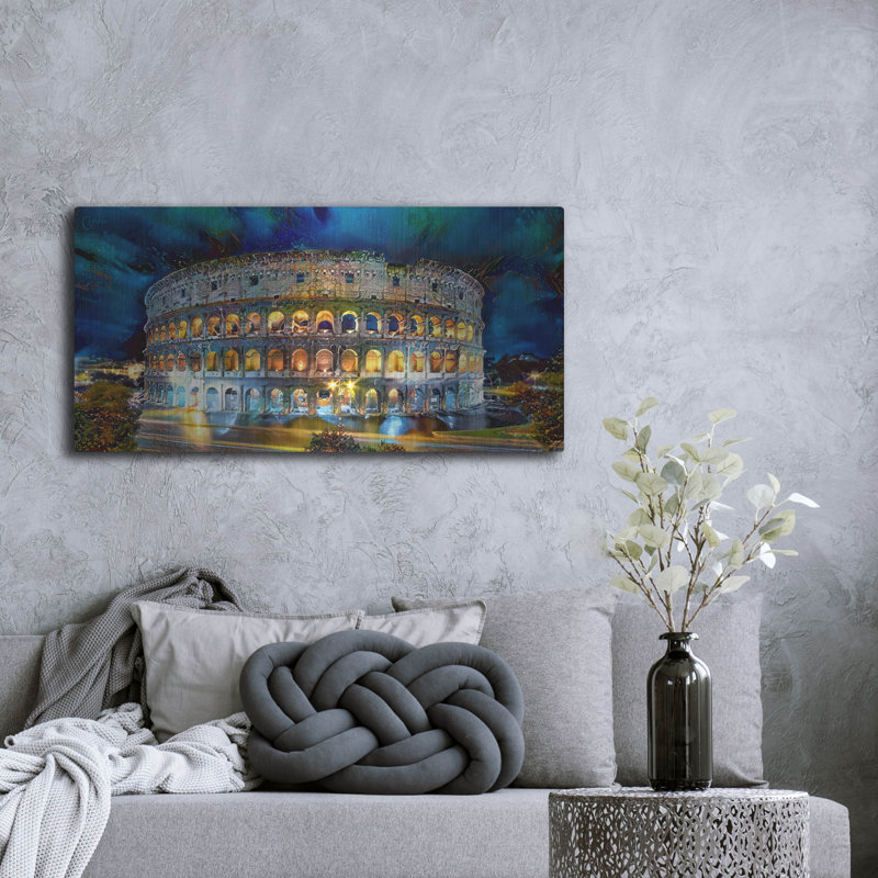 «Rome Italie Coliseo Night 2022» par Pedro Gavidia, H 24 po x l 48 po