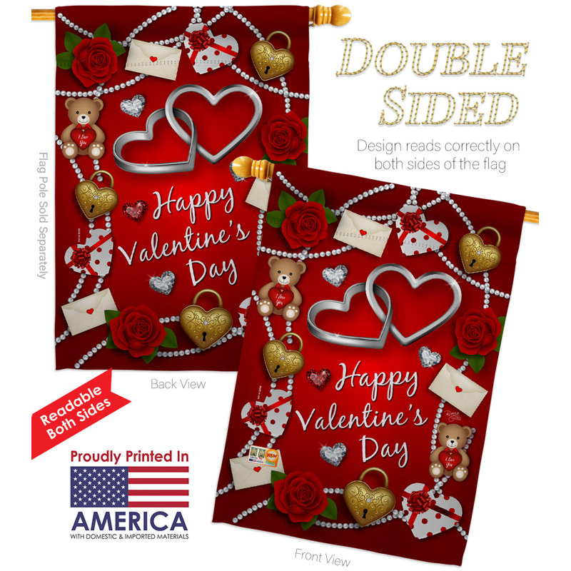 Drapeau de maison en polyester 40 x 28 po Alyisa