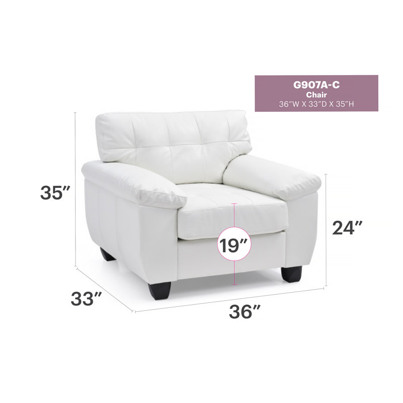 Chaise d'appoint chic et moderne en blanc, White