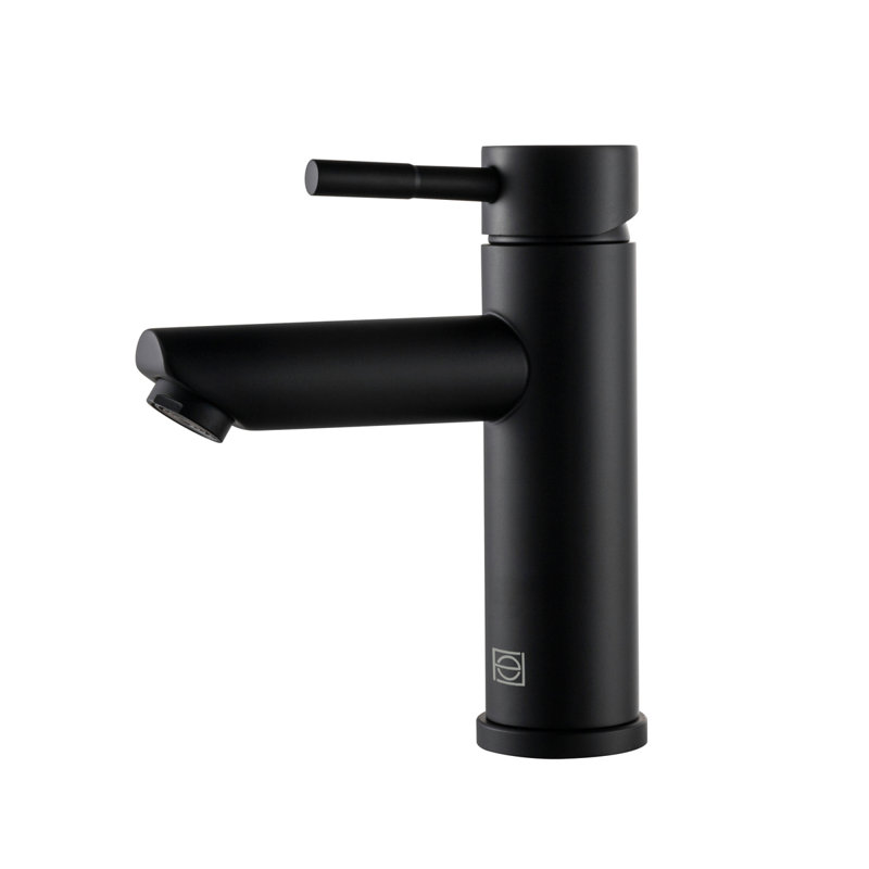 Mia Single-Hole Single-handle Bathroom Faucet, Matte Black