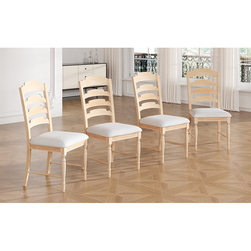 Chaises de salle à manger rembourrées 4 pièces Vintage