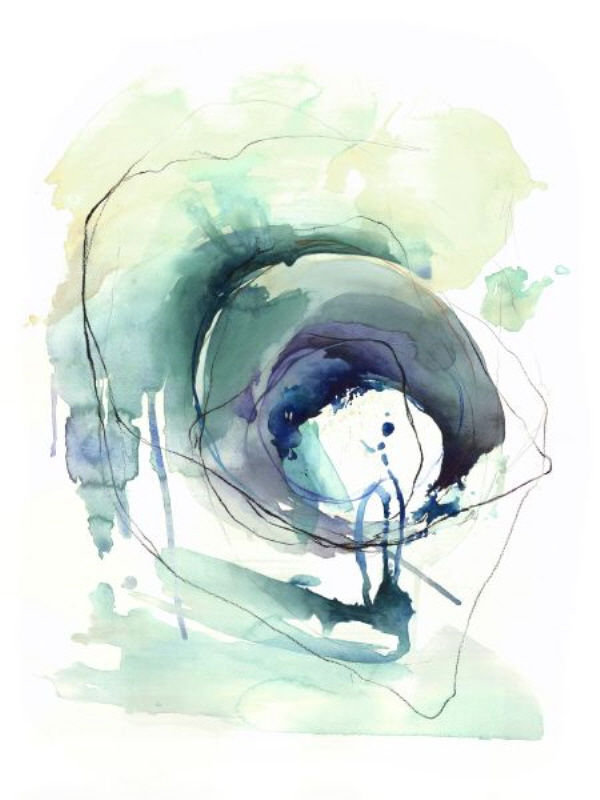 Ocean Voice I Print by L. Bodine, Glass Coat, 32" H x 24" W