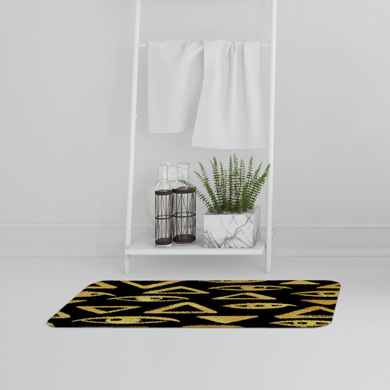 Akgül Memory Foam Non-Slip Bath Rug, Geometric 2