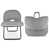 Similicuir gris est en rupture de stock