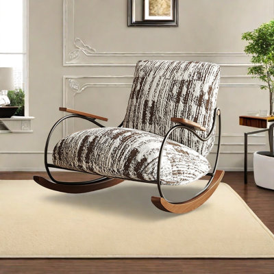Comfortable and durable ash wood rocking chair