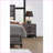 Mirage Grey Modern Nightstand with 2 Drawers-625090610