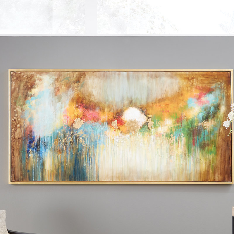 « illusion », peinture sur toile encadrée