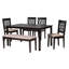 6 - Person Four Leg Base Dining Set-1170576174-1170576175