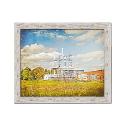 I Love This Life by Hal Halli. Paper Print - Mounted & Framed with Clear Acrylic