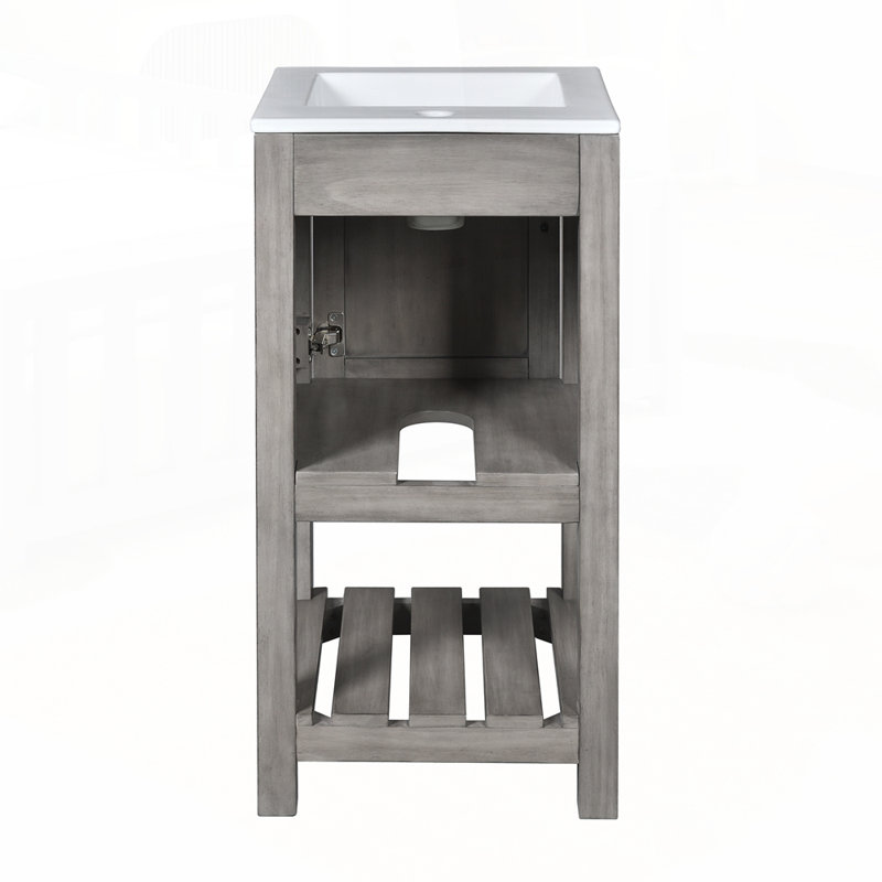 Meuble-lavabo compact avec lavabo élégant et options de rangement intelligentes