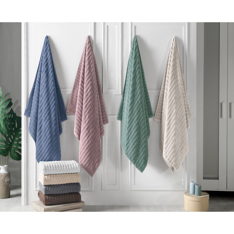 Odyle Turkish Cotton Jacquard Bath Sheet, Spa Green