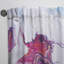 Art liquide rose et bleu sur fond blanc - Rideau moderne - Velours obscurcissant - 1 panneau