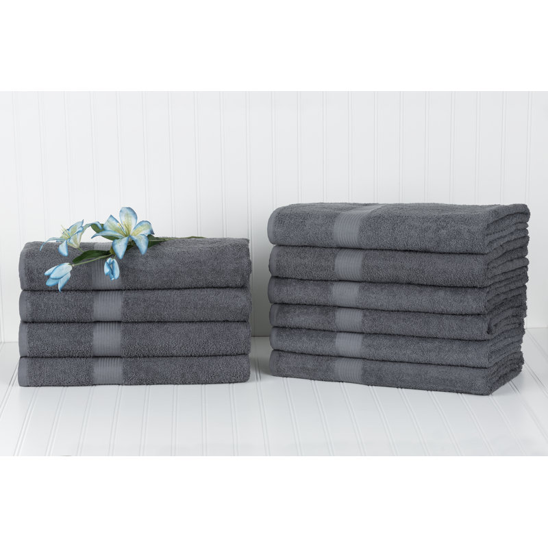 Midweight Bath Towel, Charcoal