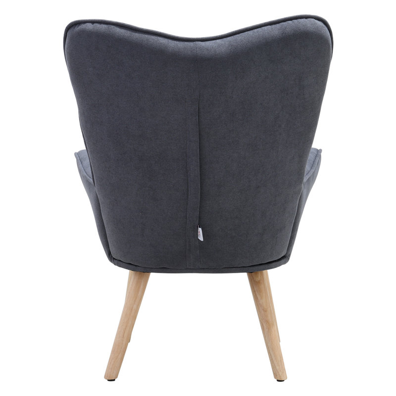 Adelyn Upholstered Armchair, Dark Grey