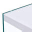 Table basse à double couche rectangulaire. Le plateau est fait de panneau de fibres à densité moyenne avec des autocollants de grain blanc, avec du verre trempé transparent des deux côtés. Convient à diverses occasions. W1512P284930