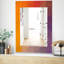 Miroir murale en pointillé géométrie champêtre-40099143