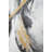 CosmoLiving by Cosmopolitan Gold Canvas Abstract Framed Wall Art with Gold Frame-69975437