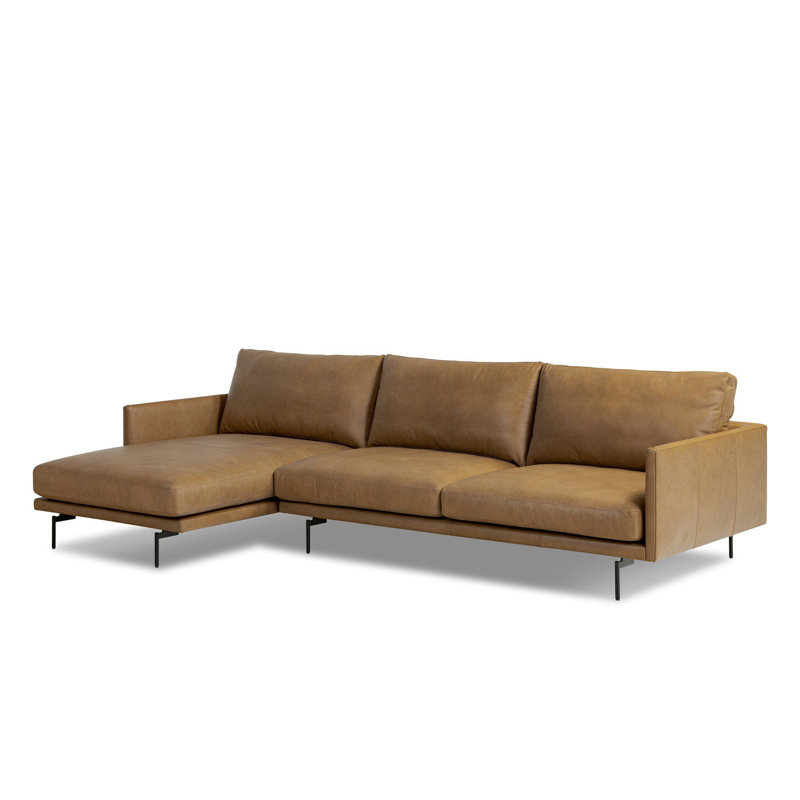 Melle 2Pc Sectional W/ LAFC-Omari Natural, Omari Natural Polyester Blend, Right Hand Facing