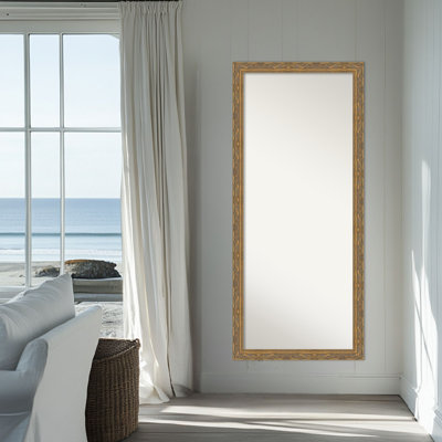 Miroir de plancher pleine longueur Filigree Gold