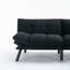 Canapé-lit pliant convertible noir Modernflex - canapé-lit moderne pour le salon, la chambre à coucher ou le bureau-7733560