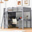 Lit mezzanine avec bureau et tablette Kayllum-630013767