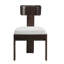 Ensemble de 2 chaises de salle à manger rembourrées gris moderne avec capacité de poids élevée et pieds en bois-1080897918