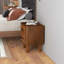 Table de chevet Mid-Century moderne en noyer avec 2 tiroirs