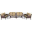Najeli Rattan 4 - Person Seating Group with Cushions-868187883