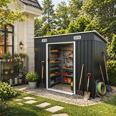 Remise en métal 8 x 4 pi