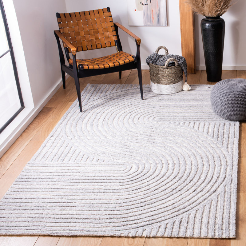 Aydee Hand Tufted Abstract Indoor Rug, Rectangle 6' x 9'