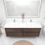 Ensemble de meuble-lavabo double mural L 71 po Losef-1274740821