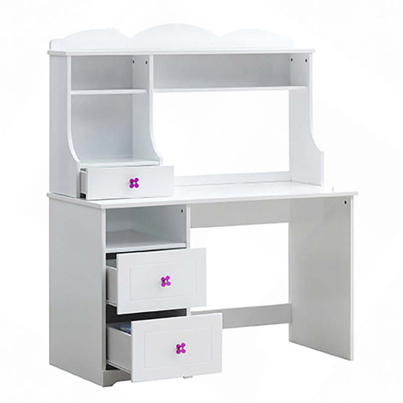 Bureau blanc à 2 tiroirs