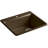 Riverby 25" L x 22" W x 9-5 8" Bar Kitchen Sink with Basin Rack-64615351-11013552